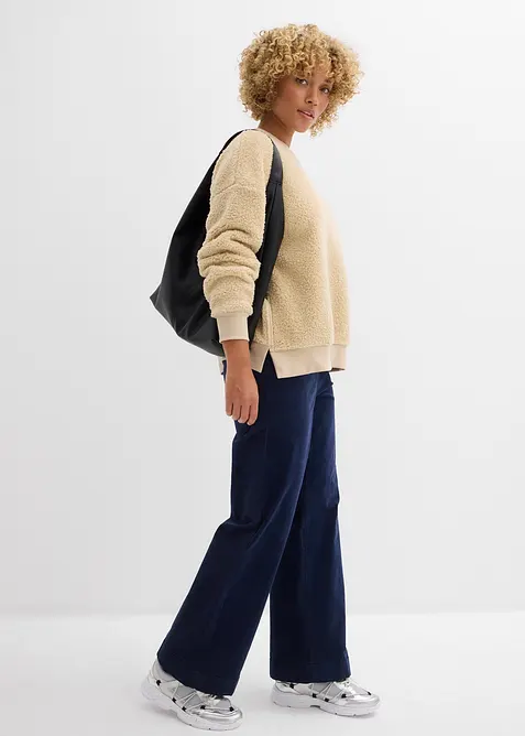 Teddy-Fleecepullover, bonprix