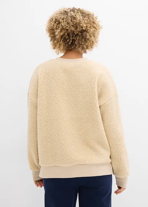 Teddy-Fleecepullover, bonprix