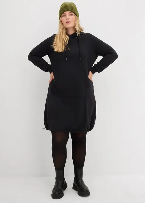 Robe sweat en coton m&eacute;lang&eacute;, bonprix