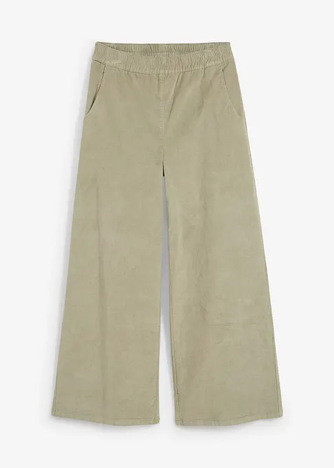 Cordhose mit Bequembund, High Waist, bonprix
