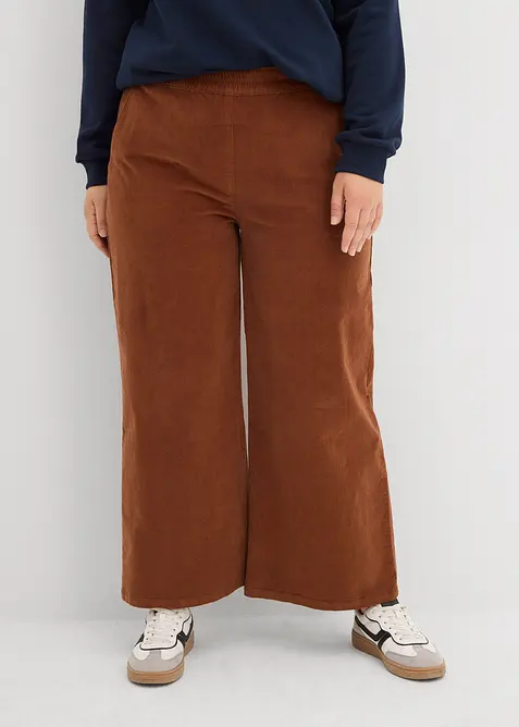 Cordhose mit Bequembund, High Waist, bonprix