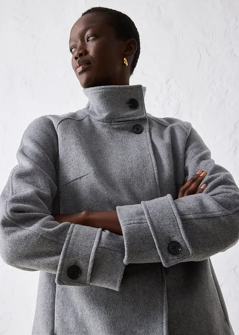 Jacke mit weichem Wollanteil, bonprix