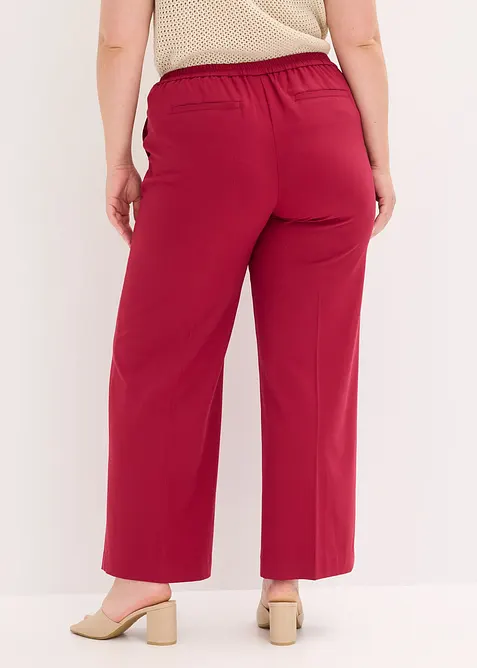 Pantalon large avec ceinture décorative, bonprix