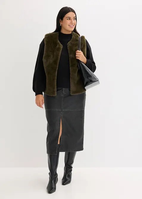 Fellimitat-Weste, bonprix