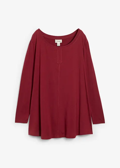 Langarmshirt aus Baumwoll-Viskose-Mix, bonprix