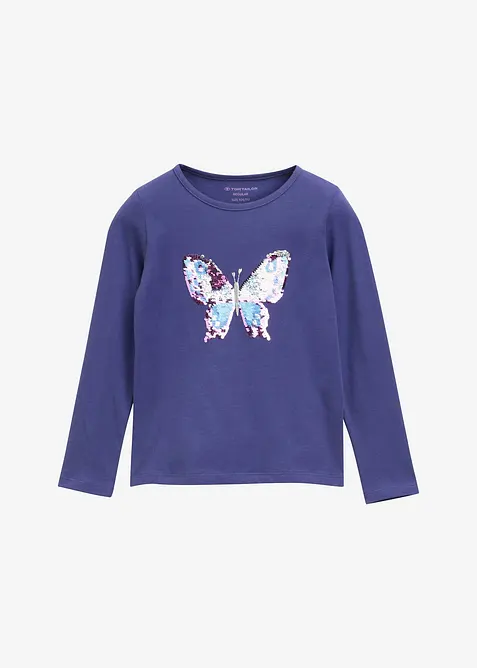 Tom Tailor Langarmshirt aus reiner Baumwolle, Tom Tailor