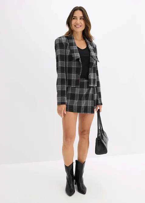 Blazer court avec bouton décoratif, bonprix