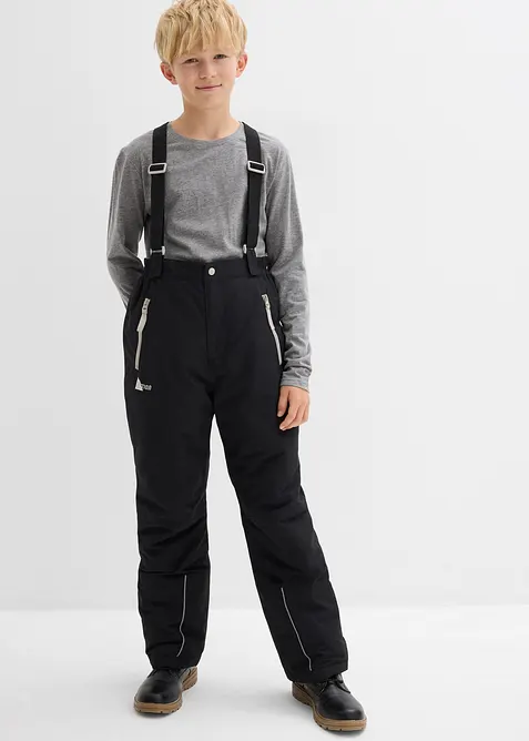 wasserdichte Funktionshose mit Hosenträgern und reflektierende Details, bonprix