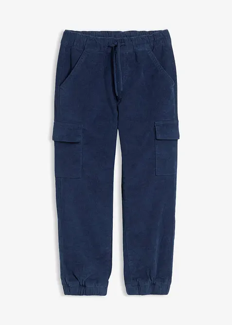 Thermo Regular Fit Cargo-Schlupfhose aus Cord mit Jerseyfutter, bonprix