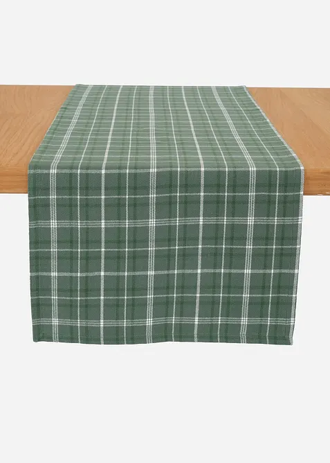Chemin de table en coton à carreaux, bonprix