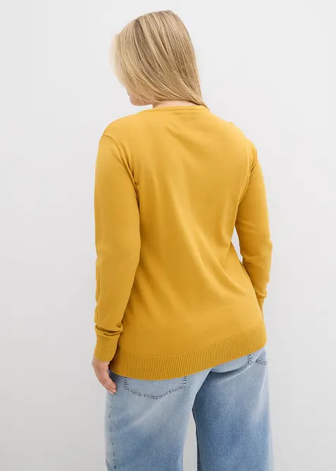 Gilet ajusté en fine maille, bonprix