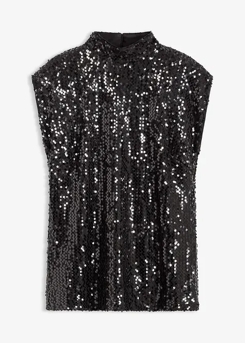 Top à paillettes, bonprix