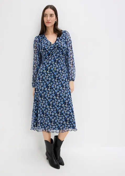 Robe midi en mesh, bonprix