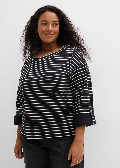 Sweat oversize 100% coton, bonprix