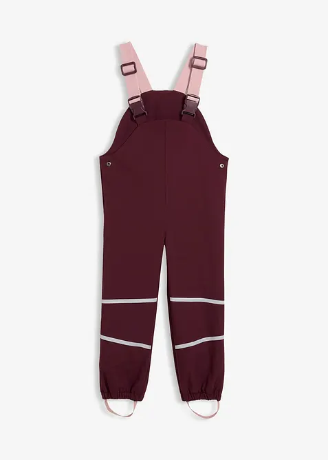 Salopette de pluie thermique en softshell déperlant, bonprix