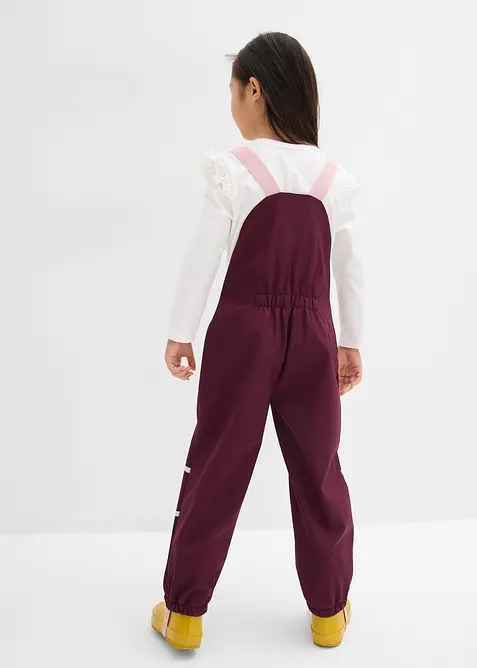 Salopette de pluie thermique en softshell déperlant, bonprix