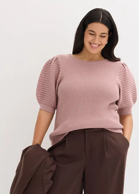 Pullover mit Ballonärmeln, bonprix