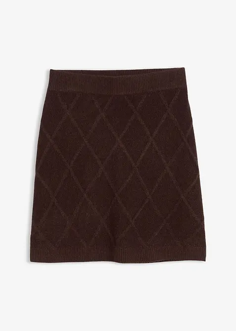 Strickrock aus Zopfstrick, bonprix