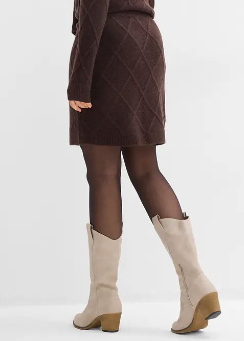 Strickrock aus Zopfstrick, bonprix