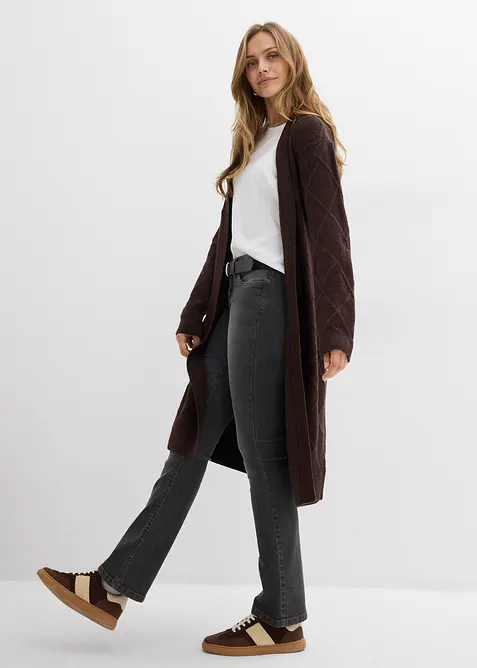 Strickmantel aus Zopfstrick, bonprix