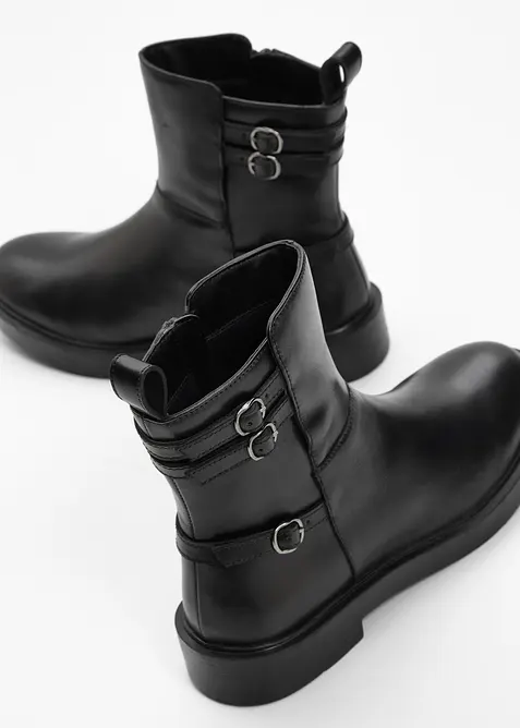 Boots en cuir, bonprix
