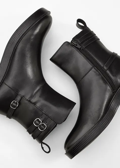 Boots en cuir, bonprix