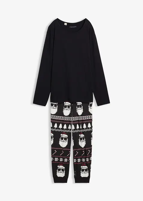 Pyjama aus reiner Baumwolle mit langen Ärmeln, bonprix