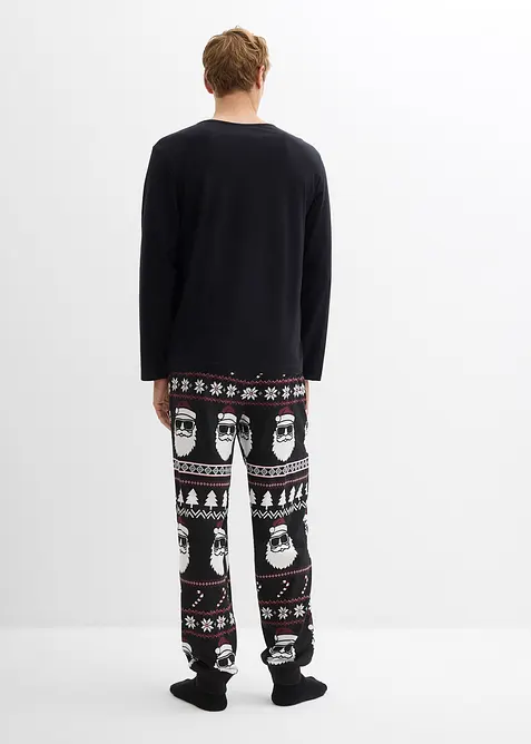 Pyjama aus reiner Baumwolle mit langen Ärmeln, bonprix