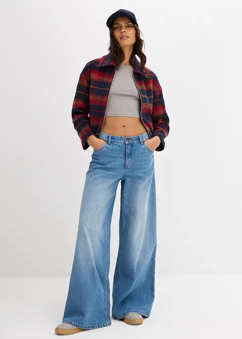 Blouson à carreaux, bonprix