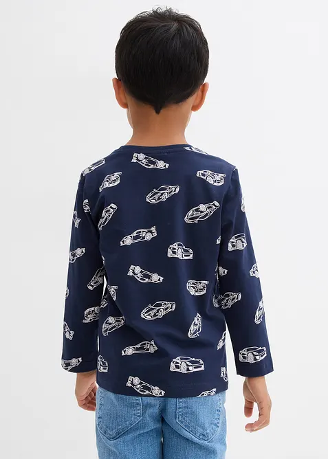 Langarmshirt mit Bio-Baumwolle (2er Pack), bonprix