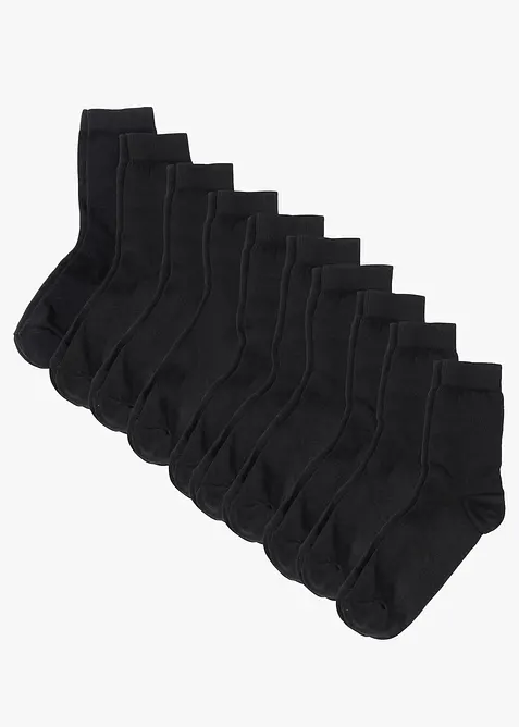 Socken mit Bio-Baumwolle (10er Pack), bonprix