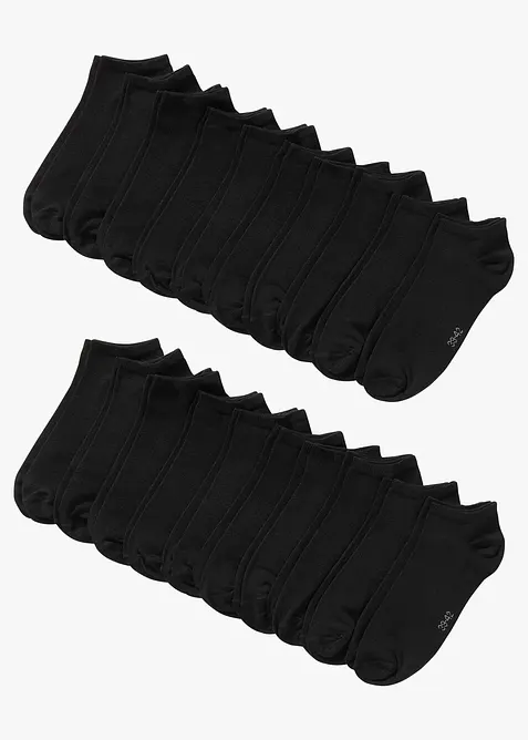 Lot de 20 paires de chaussettes courtes, bonprix
