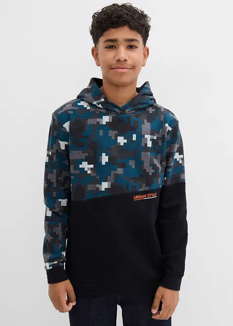 Sweat à capuche en coton majoritaire, bonprix