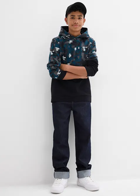 Sweat à capuche en coton majoritaire, bonprix