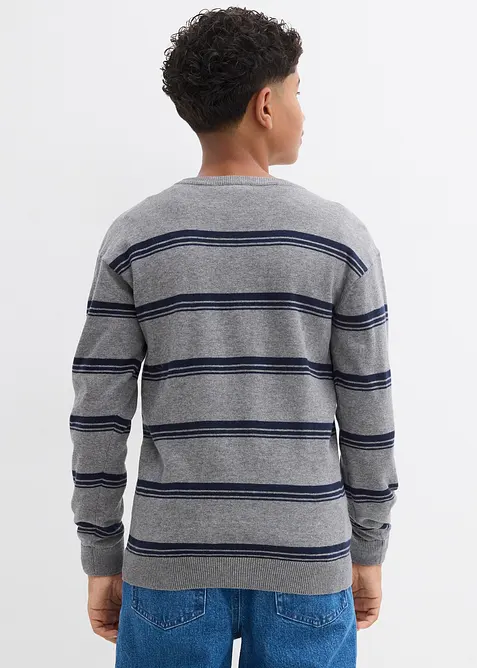 Feinstrickpullover aus reiner Baumwolle, recyclingfähig, bonprix