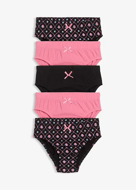 Slip mit weicher Bio-Baumwolle (5er Pack), bonprix