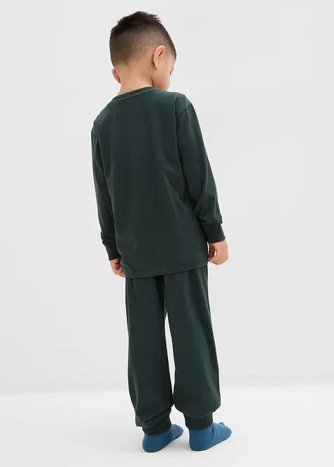 Pyjama aus weicher Baumwolle mit nachtleuchtendem Druck (2.tlg Set), bonprix