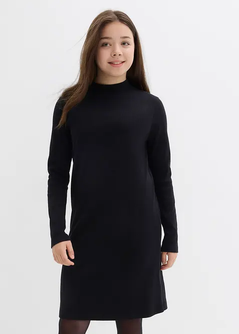 Robe en jersey à col montant, bonprix