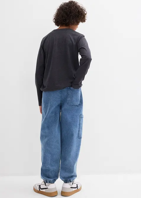 Loose Fit Schlupf-Cargo-Jeans mit Stretchanteil, bonprix