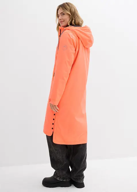 wasserdichter, wattierter Regenmantel in Midi-Länge, bonprix