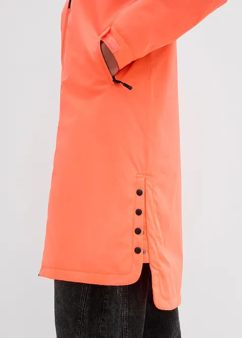 wasserdichter, wattierter Regenmantel in Midi-Länge, bonprix