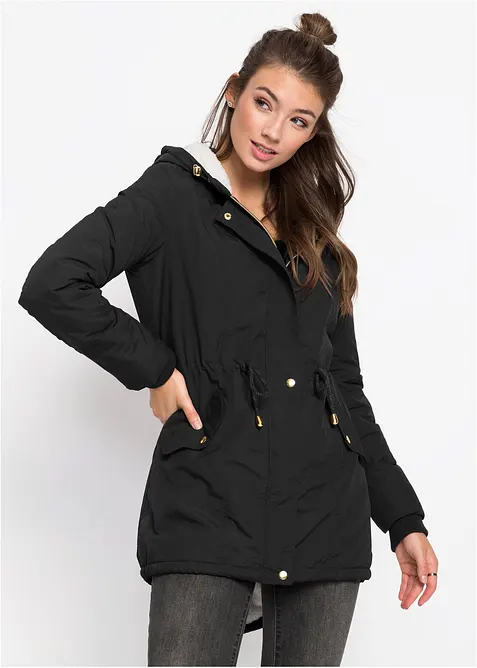 Parka mit Teddy-Futter, bonprix