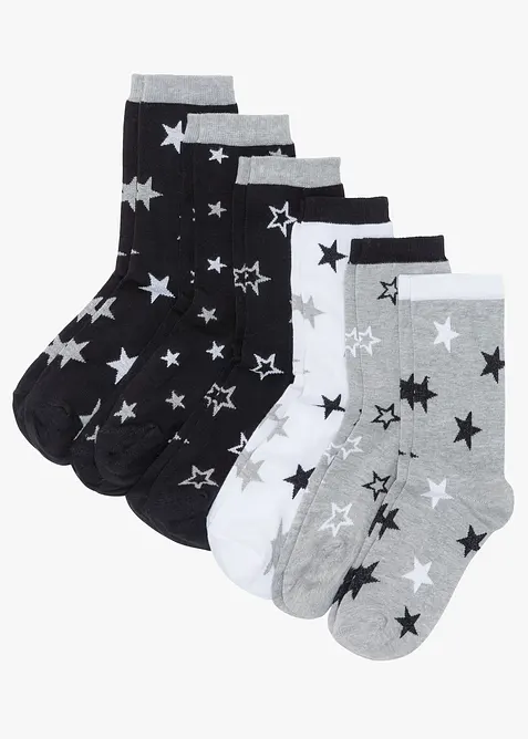 Socken mit Bio-Baumwolle (6er Pack), bonprix