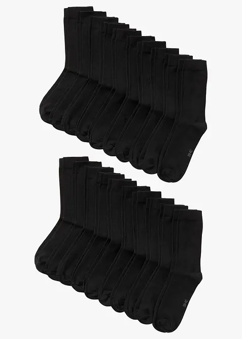 Socken mit Bio-Baumwolle (20er Pack), bonprix