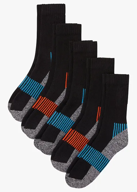 Thermo Tennissocken mit Innenfrottee (5er Pack), bonprix