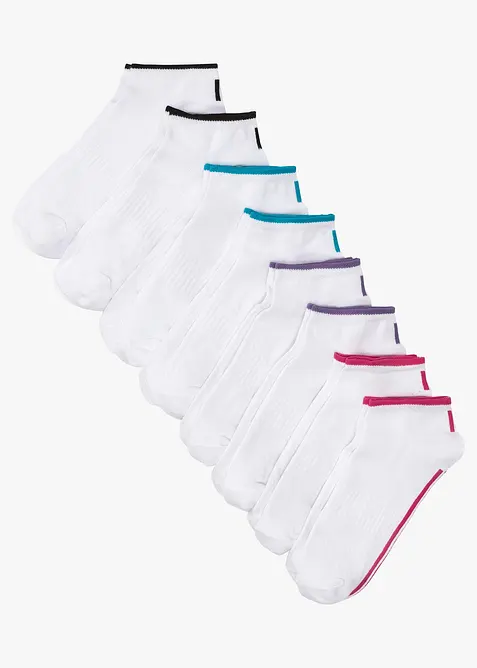 Sneakersocken (8er Pack) mit Bio-Baumwolle, bonprix