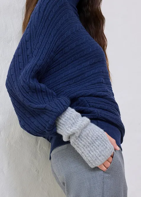 Wollarmstulpen mit Alpaka, bonprix