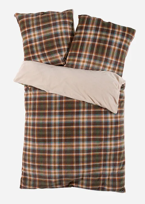 Cashmere Touch Wendebettwäsche mit Karomuster, bonprix