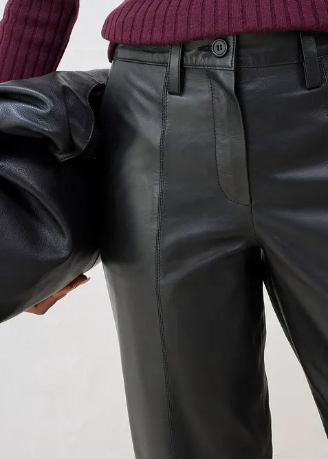 Pantalon en cuir d&rsquo;agneau nappa, bonprix