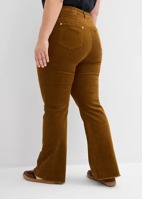 Ausgestellte Cordhose aus elastischem Baumwoll-Mix, bonprix